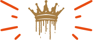 gold grafitti crown